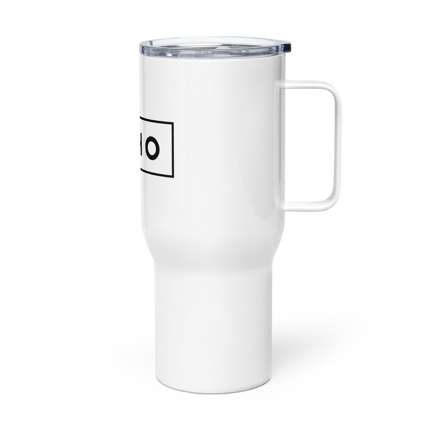 Ocho Travel mug with a handle
